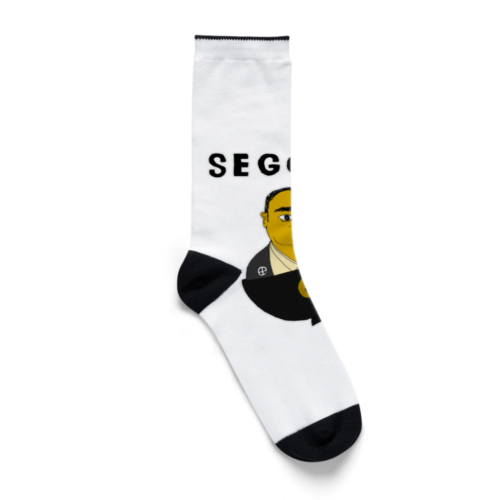 NIKORASU GOの歴史デザイン「せごどん」（Tシャツ・パーカー・グッズ・ETC） Socks