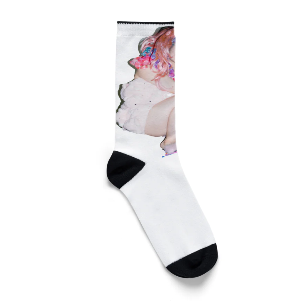 苺田みるく先生の頬杖 Socks