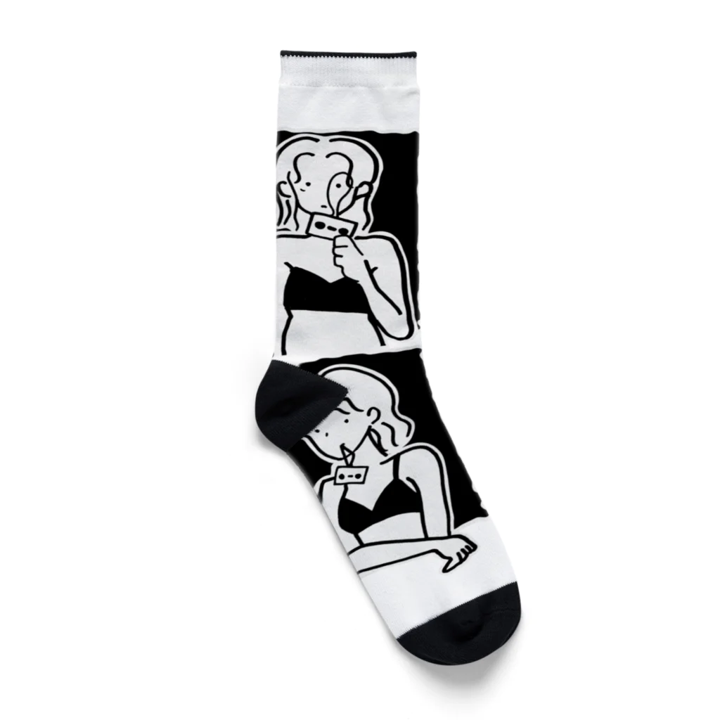 レコードアンドガールのCTIN1×GIRL Socks