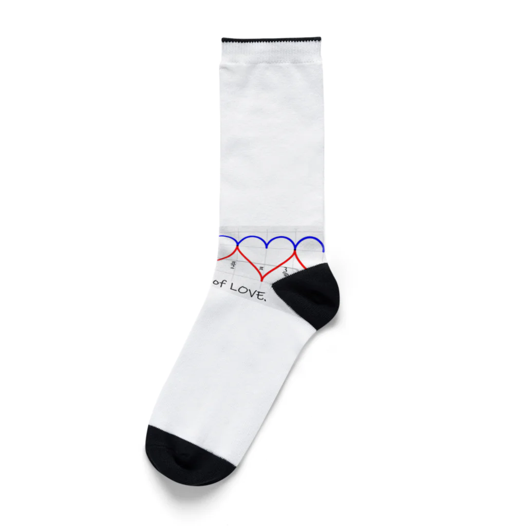 教学館公式ショップのMath is full of LOVE. Socks