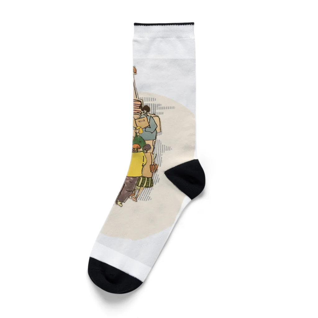 5%Gardenのタワー Socks