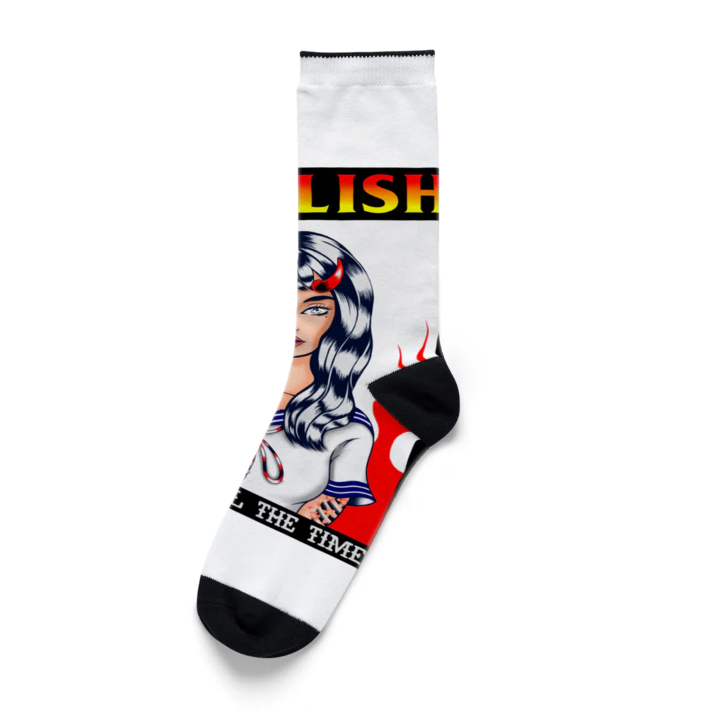 Demon Lord 9 tailsの『DEVILISH』 Socks