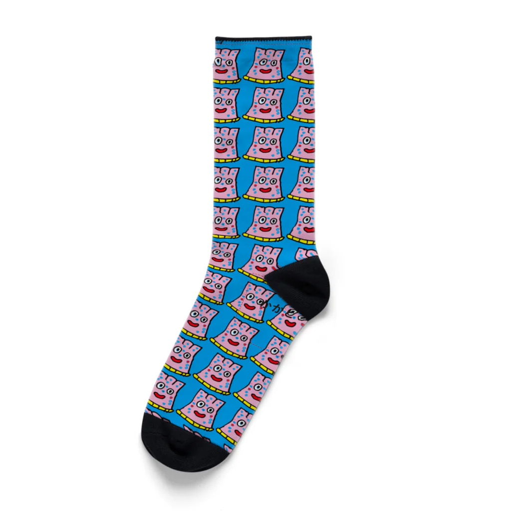 yukaridesignのピンクちゃん Socks