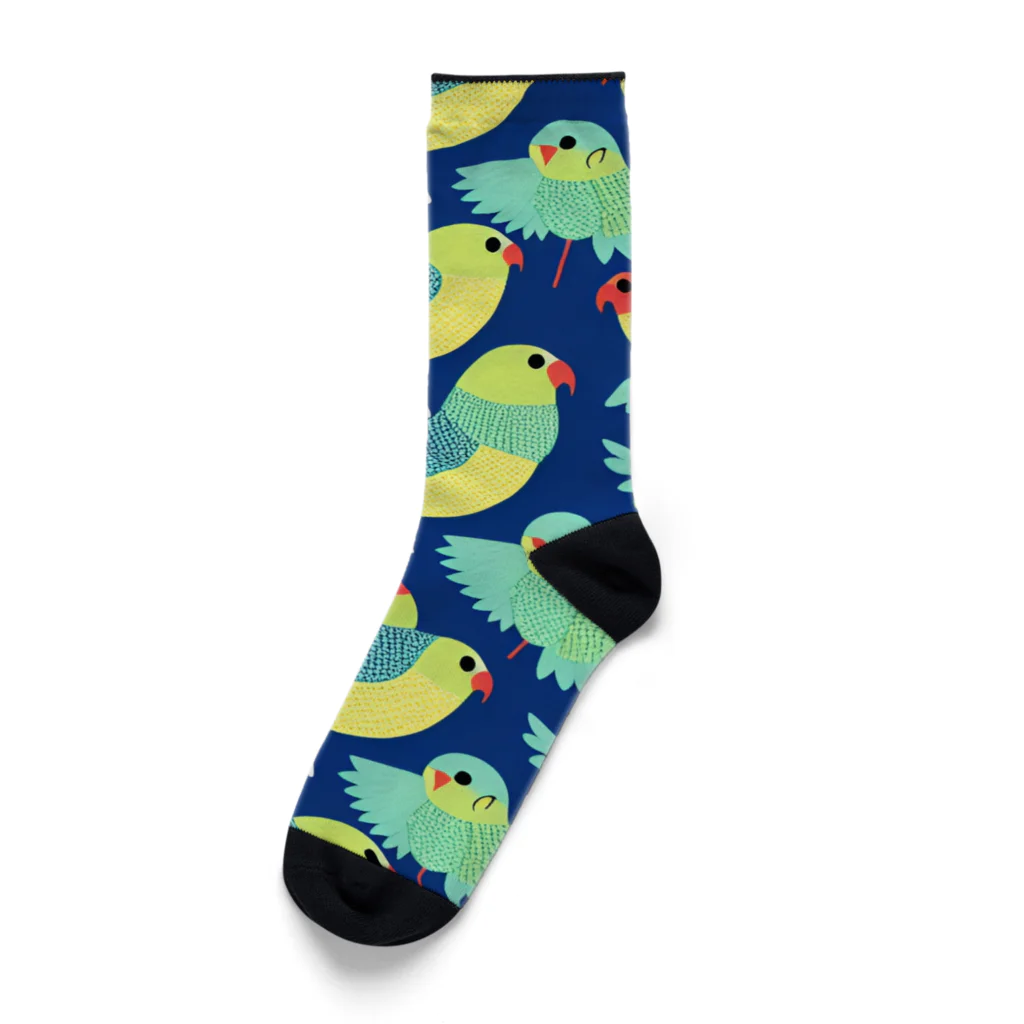 鳥愛のとりとり Socks