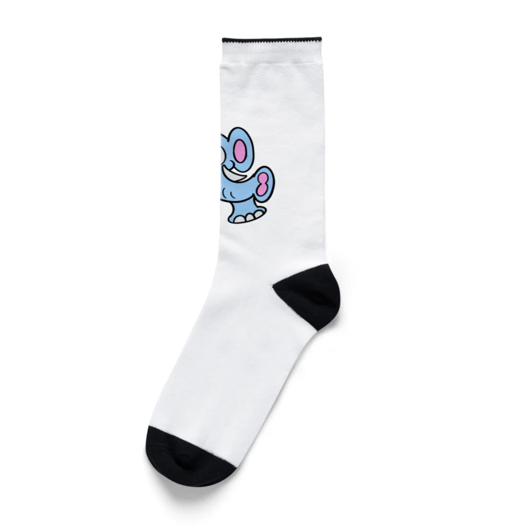 じゅうに（Jyuuni）の0001・青いぞうさん（じゅうにブランド） Socks