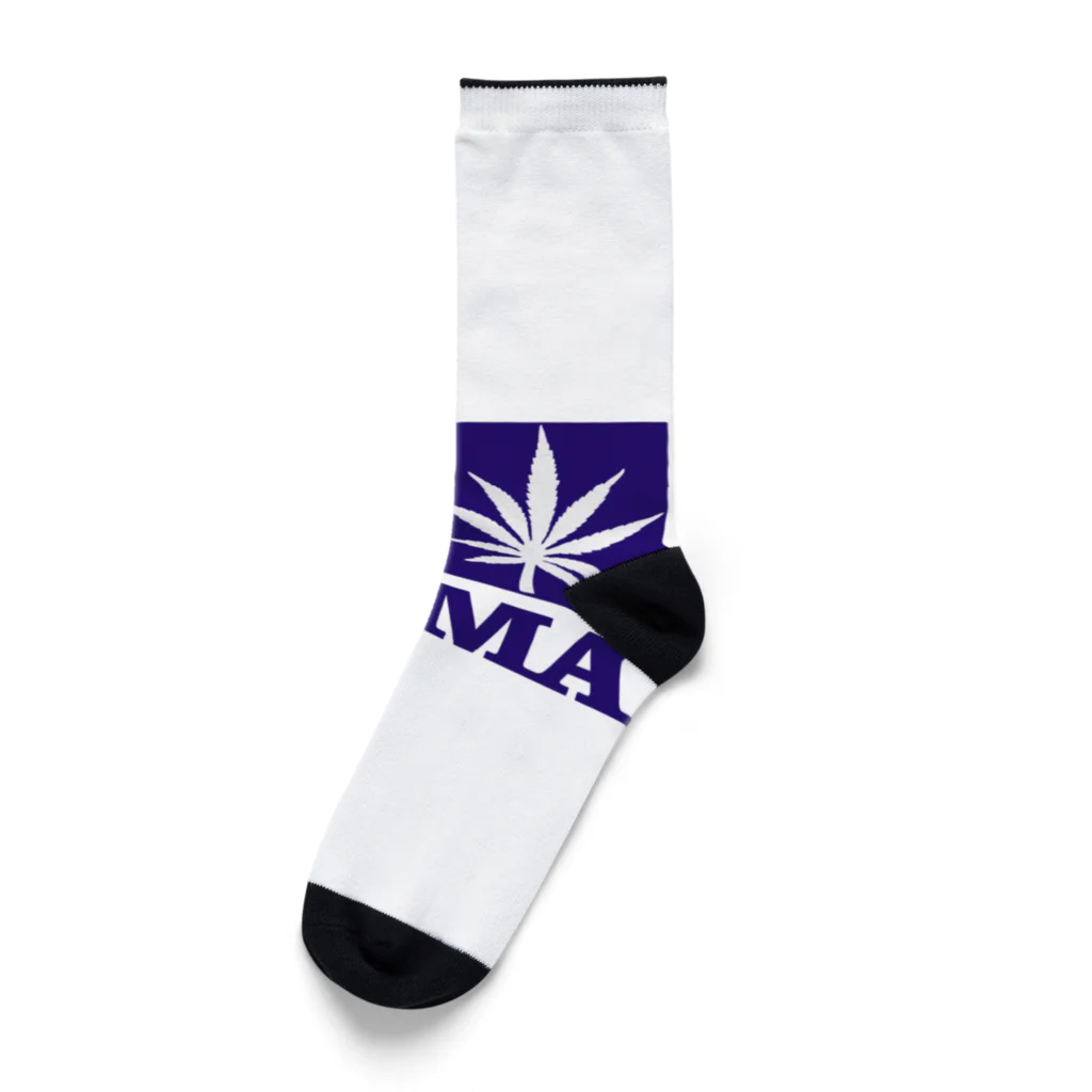 おもしろいTシャツ屋さんのTAIMA 大麻 大麻草 マリファナ cannabis marijuana Socks