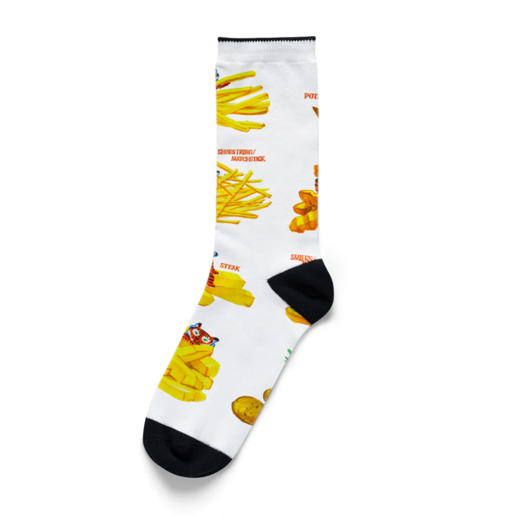 segasworksのフライドポテトたちとトラちゃんたち Socks