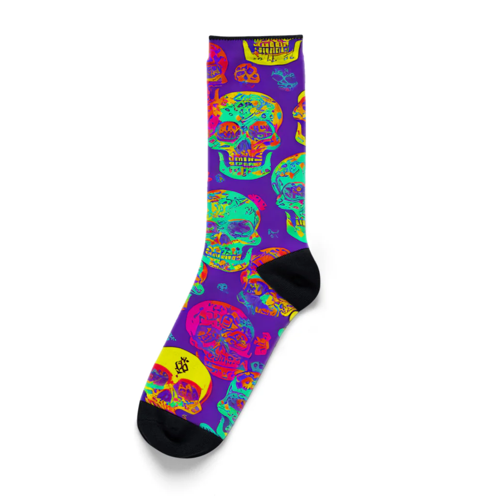 TakashiSのskull wallpaper Socks