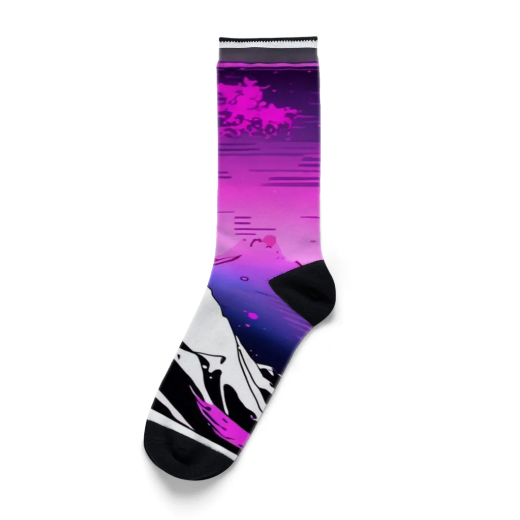 JAPANESE_GODの神奈川沖浪裏 Socks