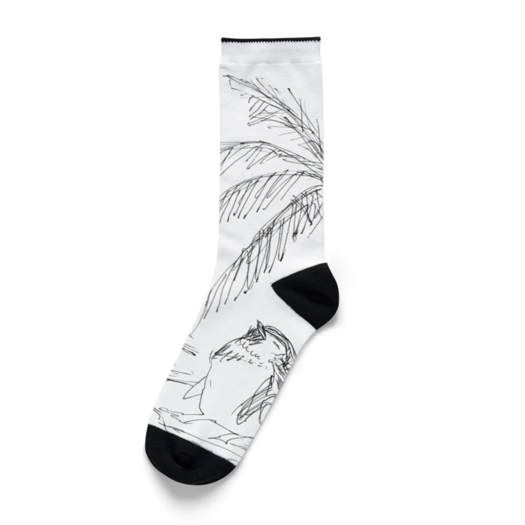 雑貨屋ペパロニの夏のペンギン　サマーバケーション Socks