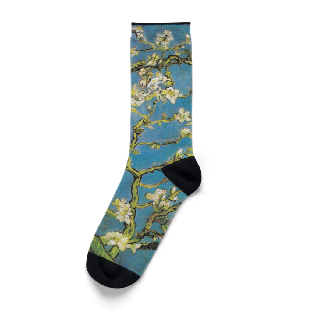 世界の名画館 SHOPのゴッホ「花咲くアーモンドの木の枝」 Socks