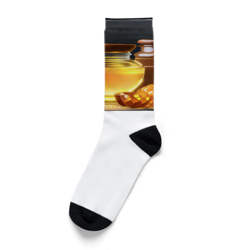 honeyショップのはちみつと果物 Socks