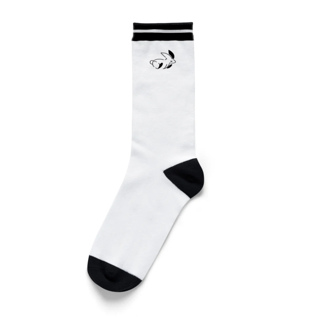 巽imstat公式ショップの白兎シンプル Socks