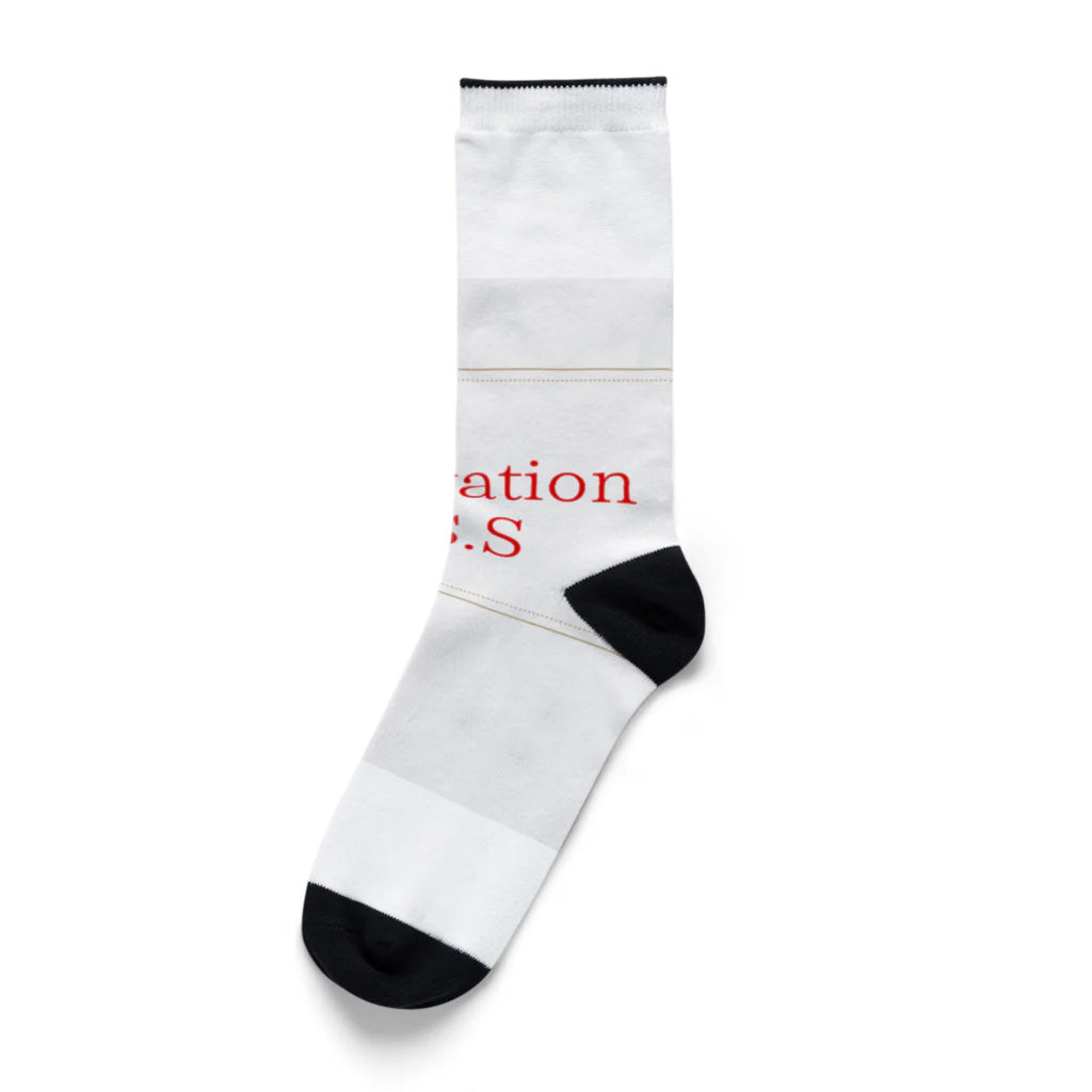 innovationHSSのロゴBOX Socks