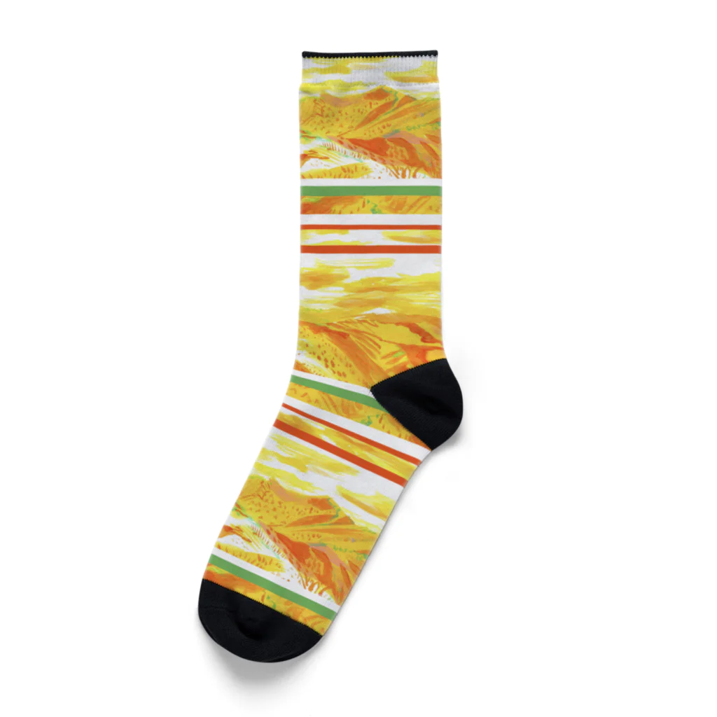 Design_Works_PukecoのMt.  Sannotou-爽籟そうらい- Socks