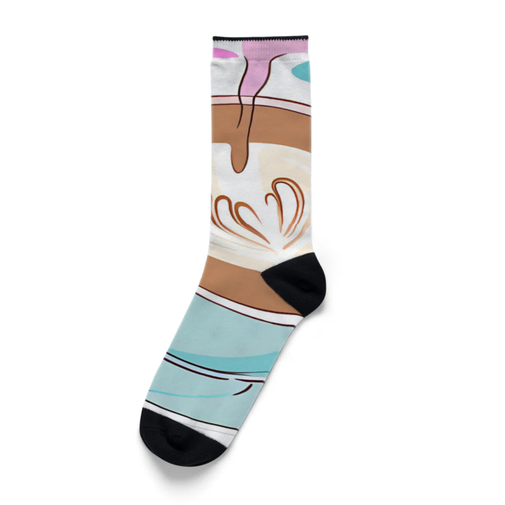 IOSUKEのカフェラテ Socks