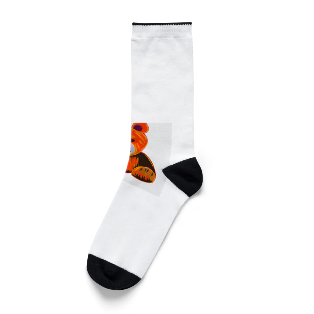 幸せのおすそわけのはらぺこクマさん Socks