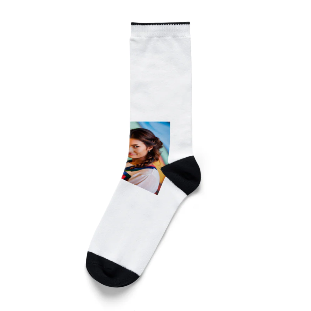 Stylishのアートな女性 Socks