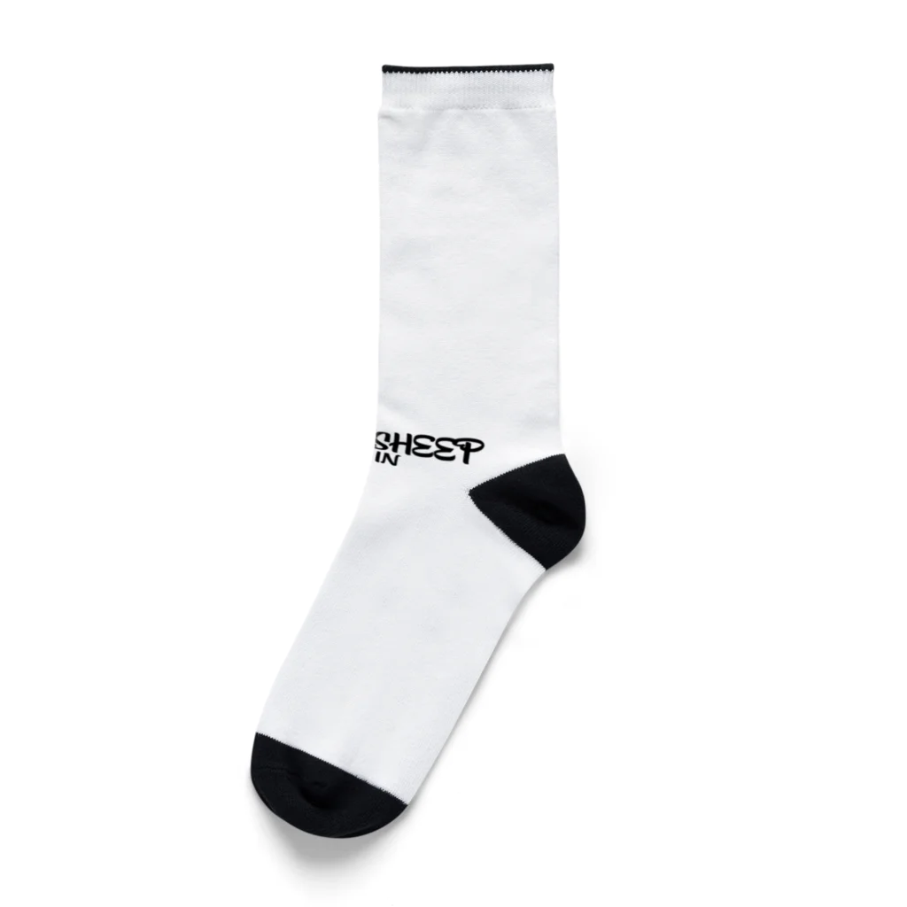 BLACK SHEEP ORIGIN SUZURI SHOPのBLACK SHEEP ORIGIN Socks