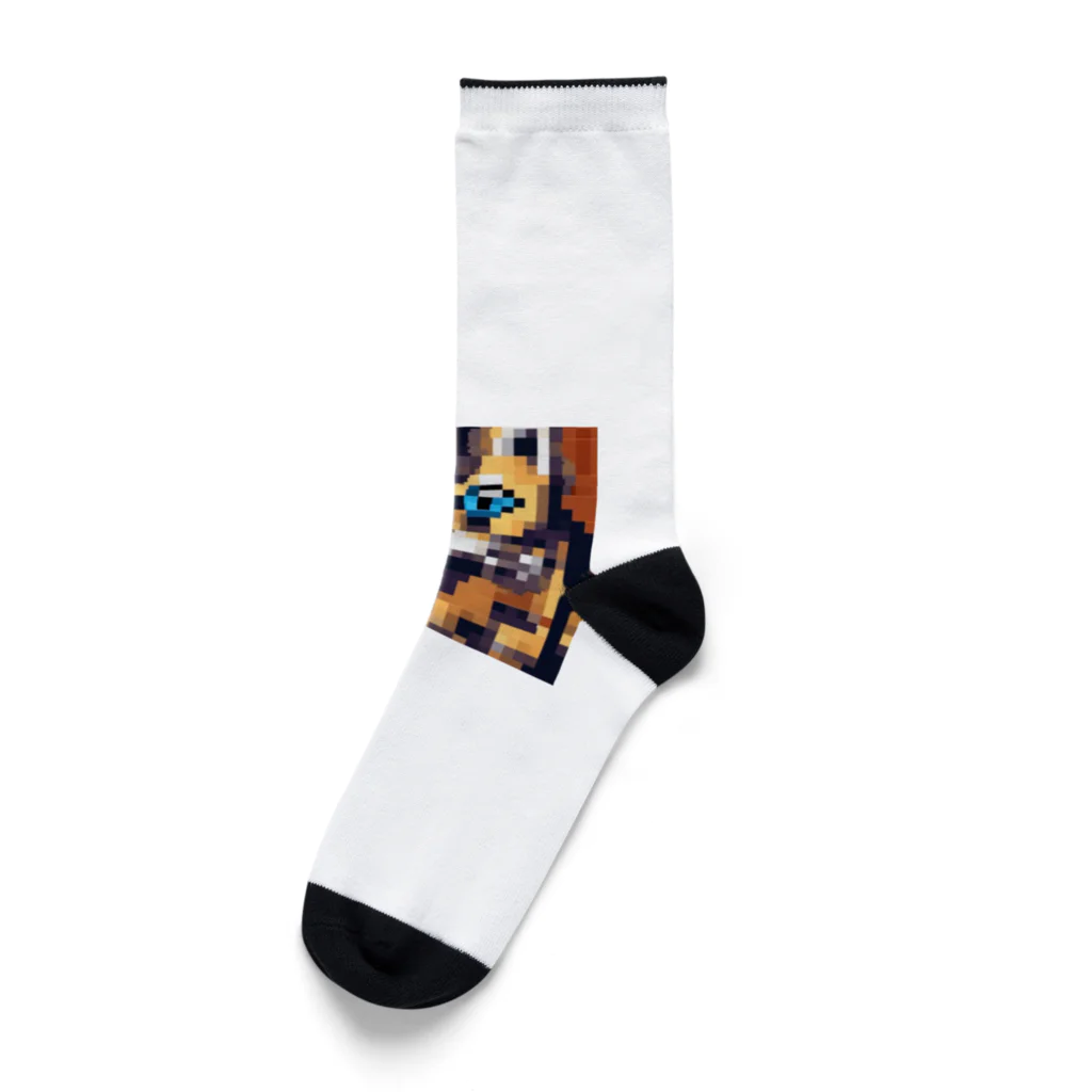 Dondon_designのドットオセロット Socks