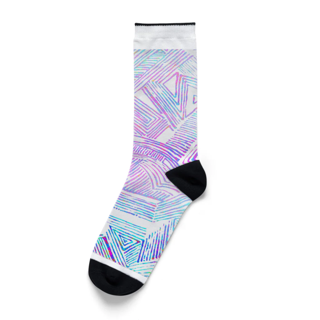 煮卵フライの紋様 Socks