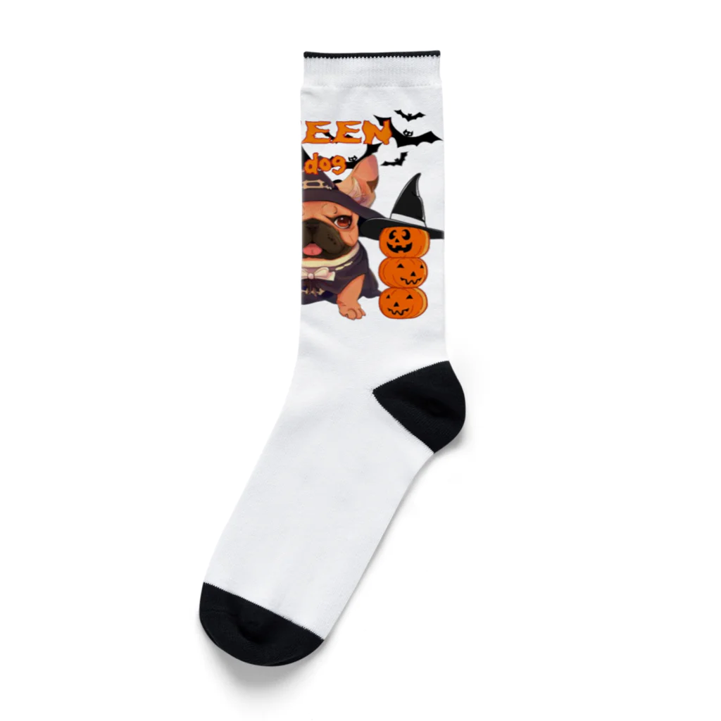 furebuhi　clubのハロウィン★フレンチブルドッグ Socks