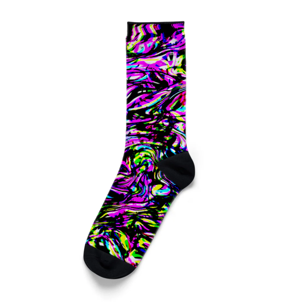 nightmareのカラフルモザイク Socks