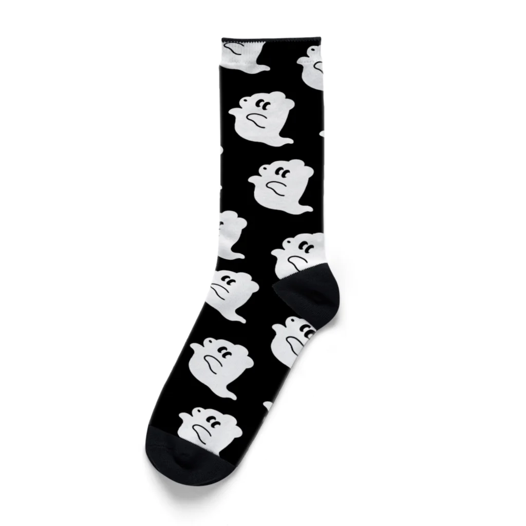 トマトマーケットのおばクマ(ブラック) Socks