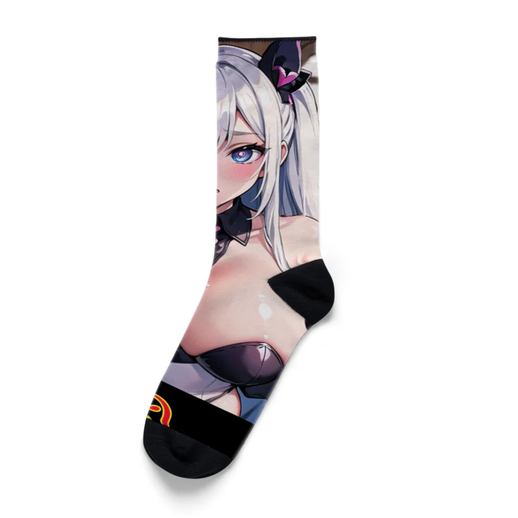 Ai Dream 2次巨乳アニメ少女（文字入りバージョン） Socks by Ai-factory ( bsmanager ) ∞ SUZURI