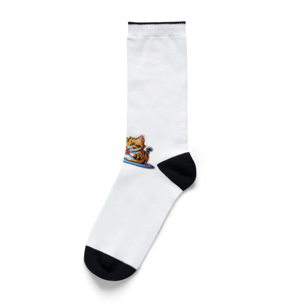 Auraのぱくぱくネコちゃん Socks