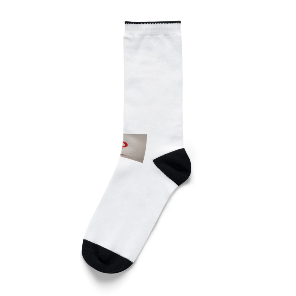 shiba9のバンクシー風　猫のらくがき Socks