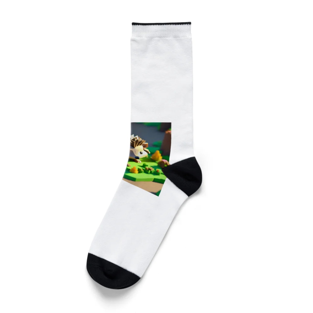 himatoroのマイクラ的なハリネズミ Socks