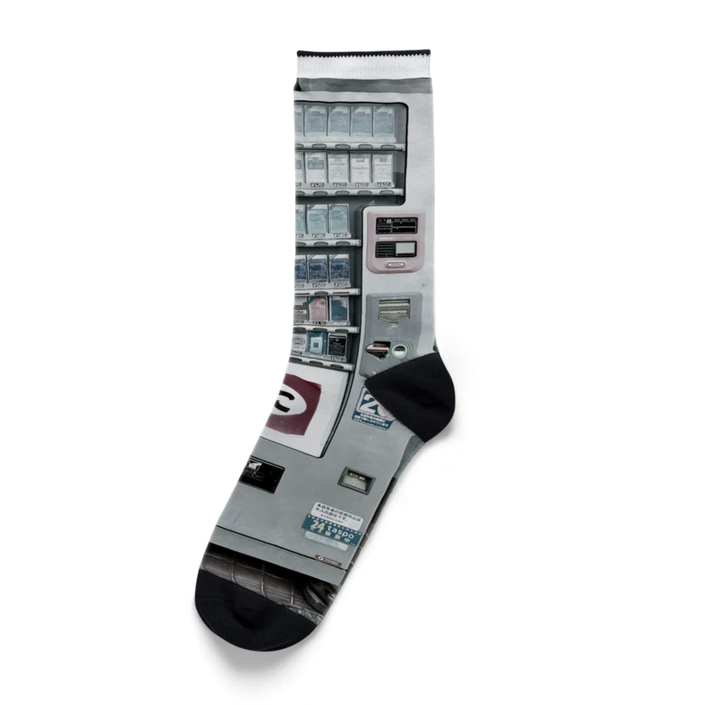 時計(&friends)のタバコの自動販売機 Socks