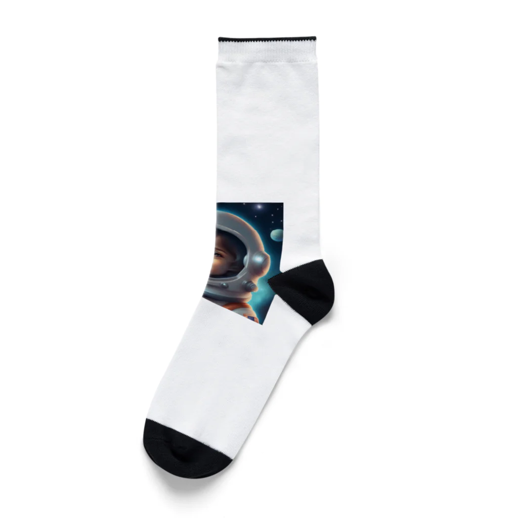 wloop01の可愛い宇宙飛行士 Socks