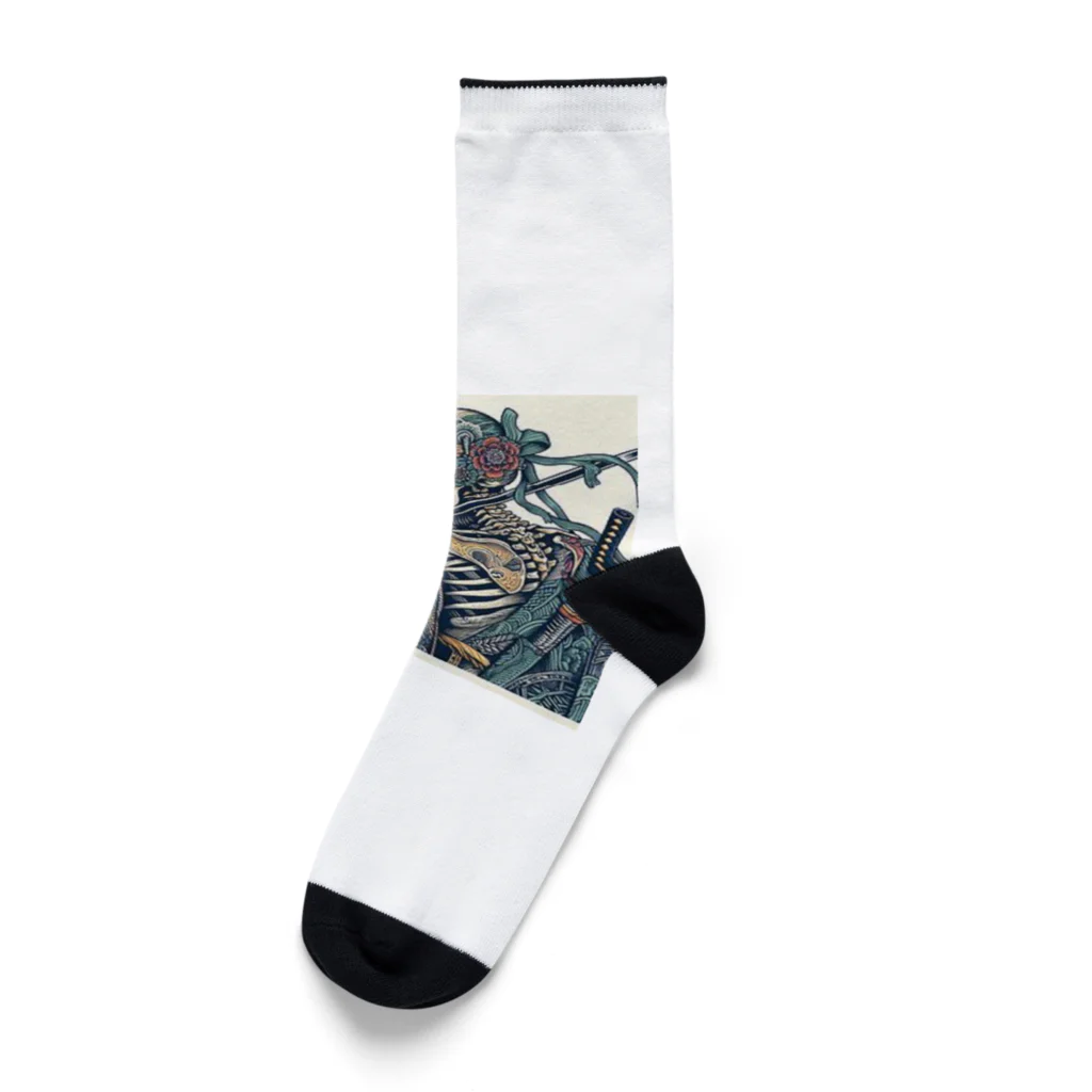 yukikinoの侍ドクロ Socks