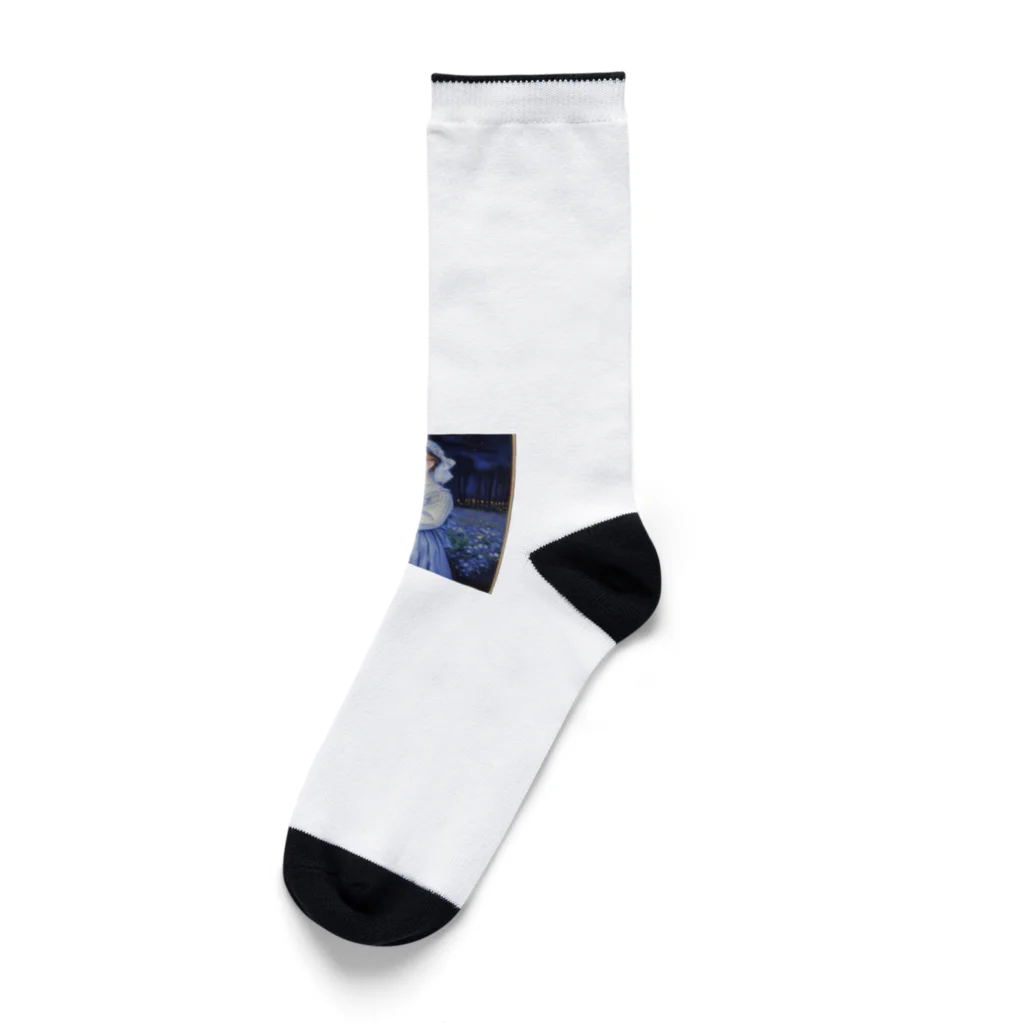 ZZRR12の月と共に輝く美女 Socks