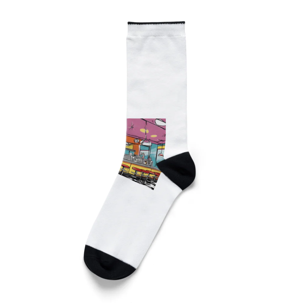 genzie0832の50'sのダイナー Socks