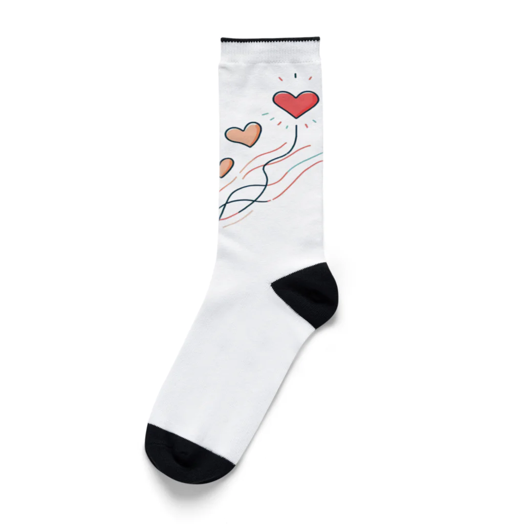 終わらない夢🌈の軽やかに舞うハート🩷 Socks