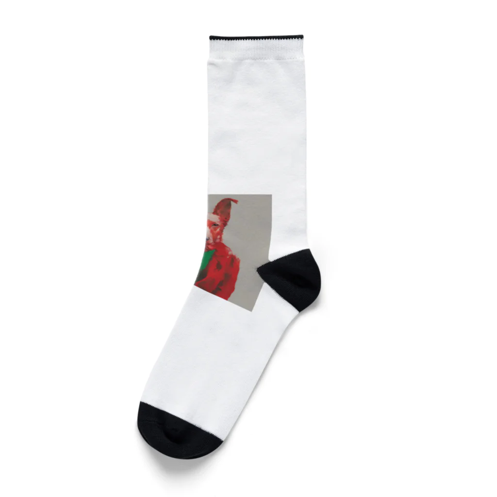 ながさわショップのクリスマス犬 Socks