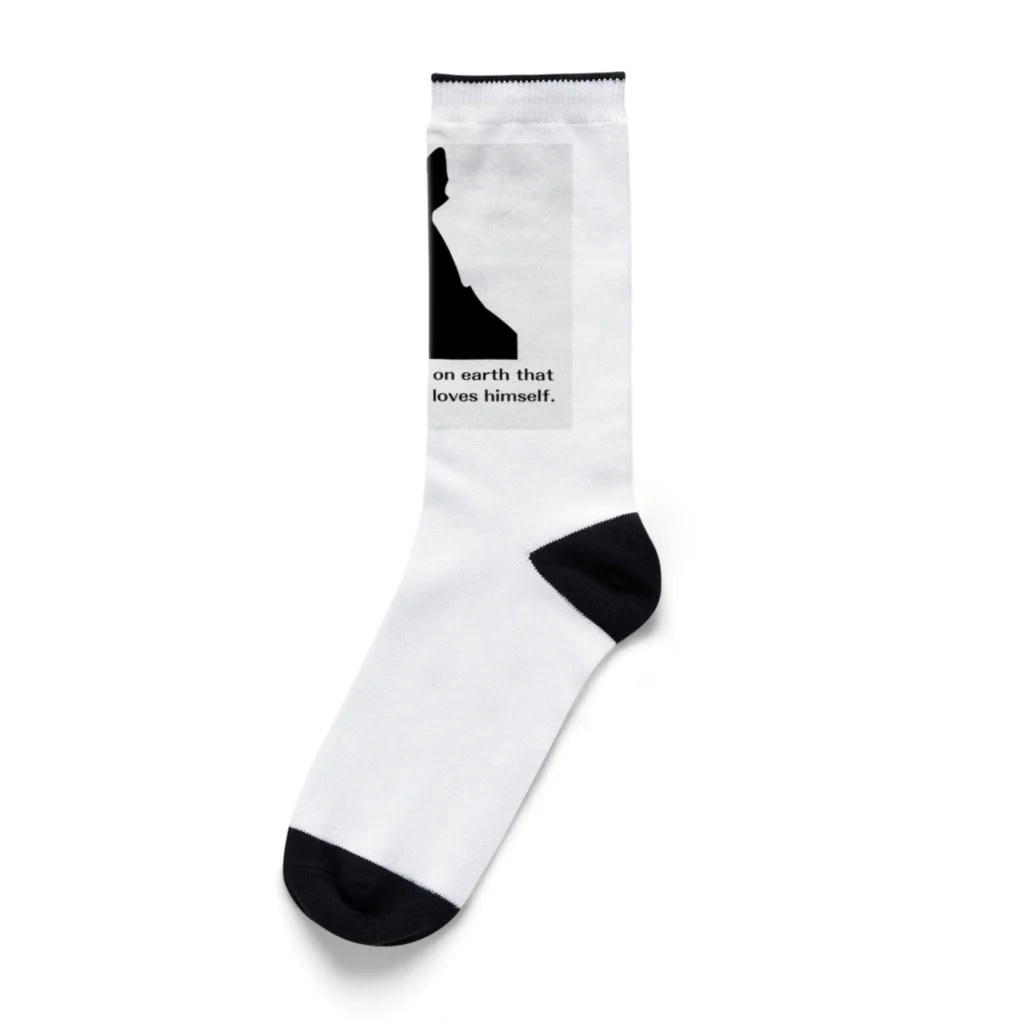 SSYmerketのOriginal goods with "Bonding with Dogs" quotes Socks