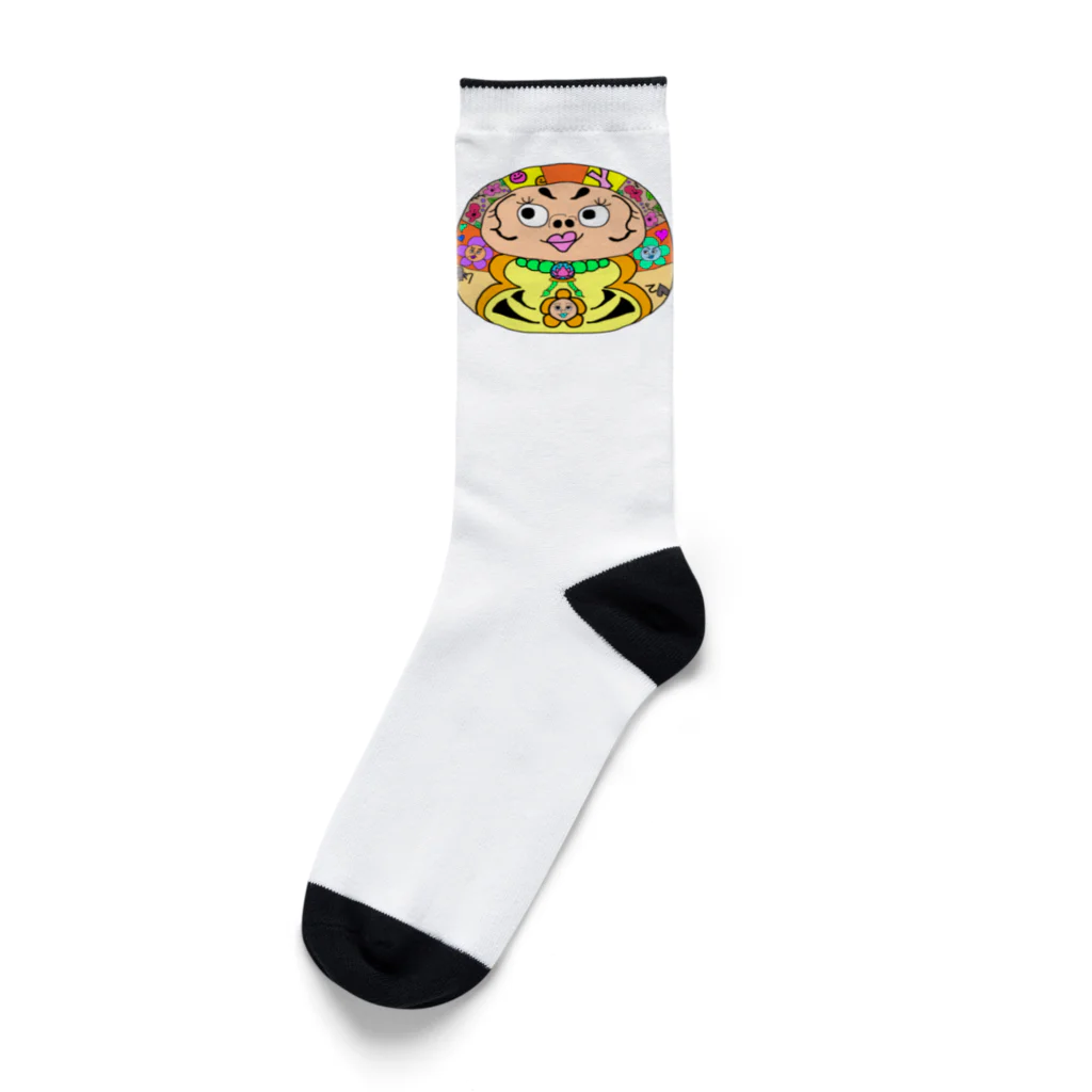 クレイジーガールのだるまくん Socks