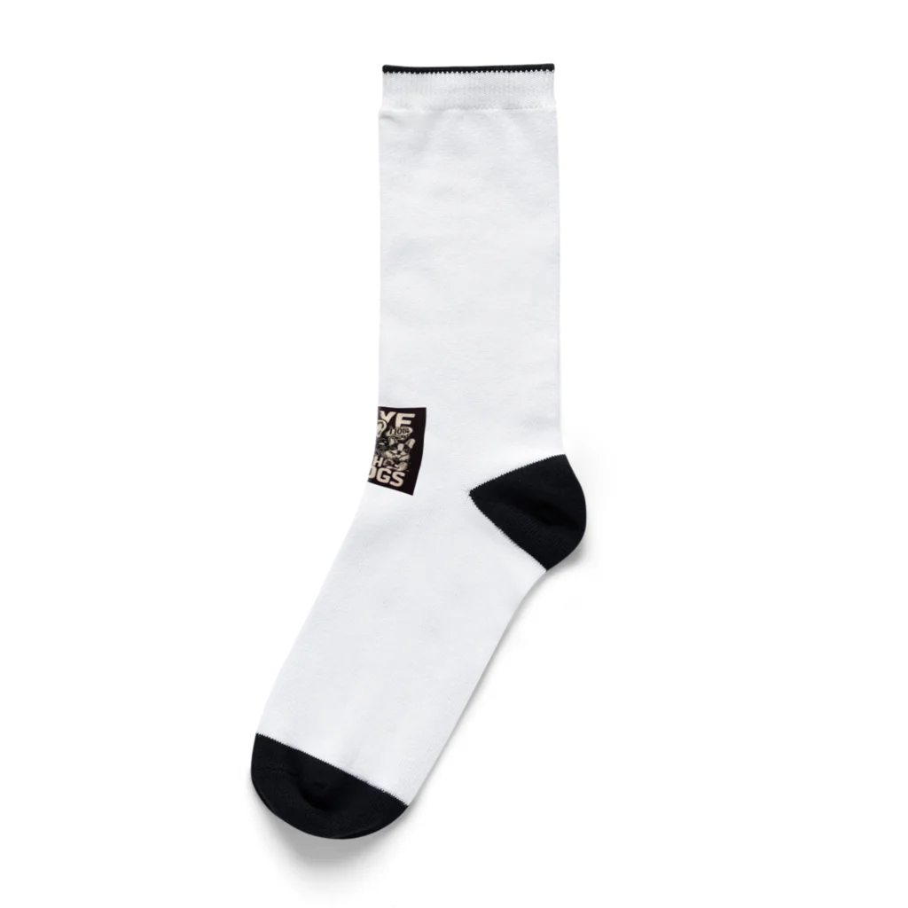 ChicCanvas BoutiqueのI LOVE ブルドッグブルドッグ Socks