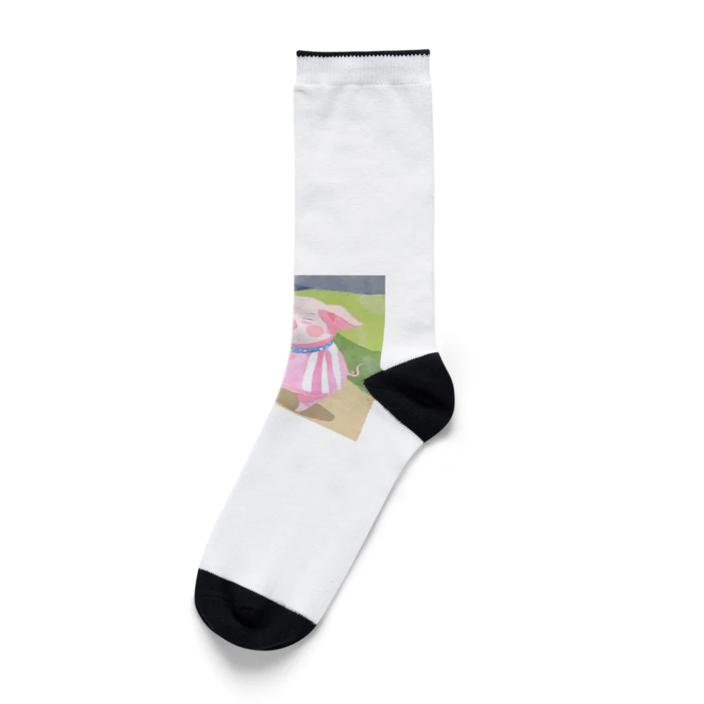 Yumexの豚のブーちゃん Socks