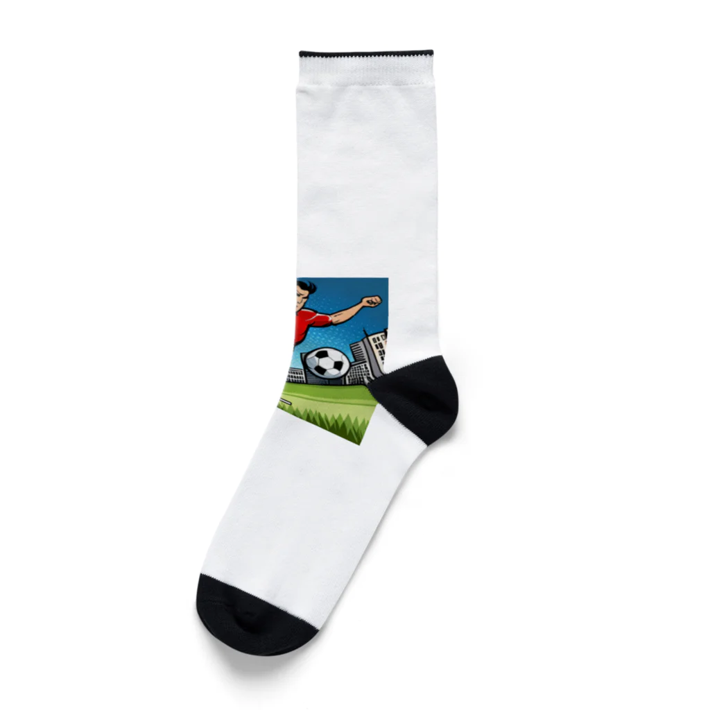 I am japanese(^▽^)/のアニメ風 Socks