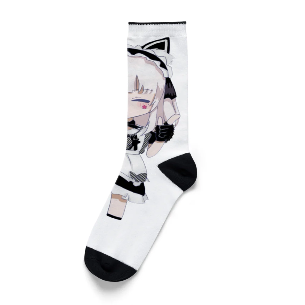 nene🐱shop💙の黒猫ネネちゃん Socks