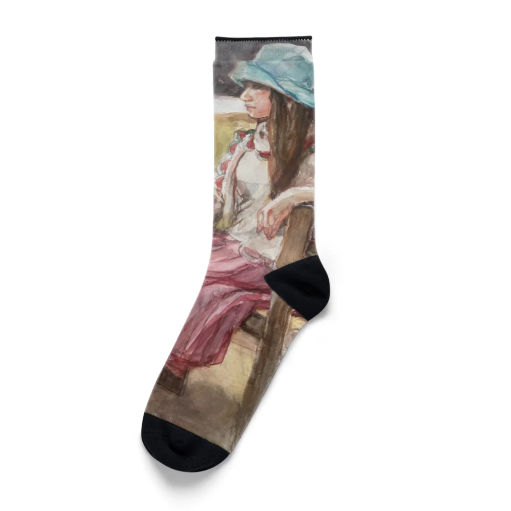 Toshiko’s shopの帽子の女性 Socks