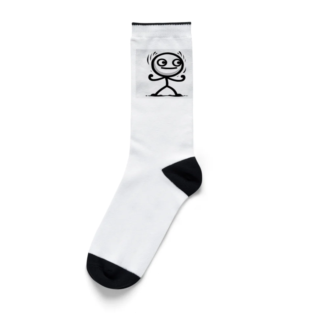 Design by hisachilの線人くん(ガッツ) Socks