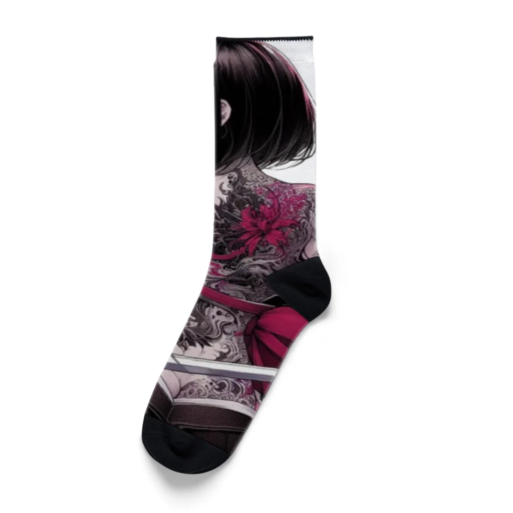 Noir's Cronusの地獄のKatanaGirl Socks