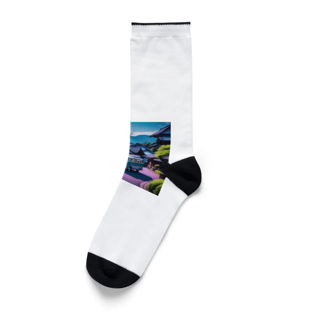 ta95の五箇山合掌造り集落（岐阜県）を旅するワーゲンバス Socks