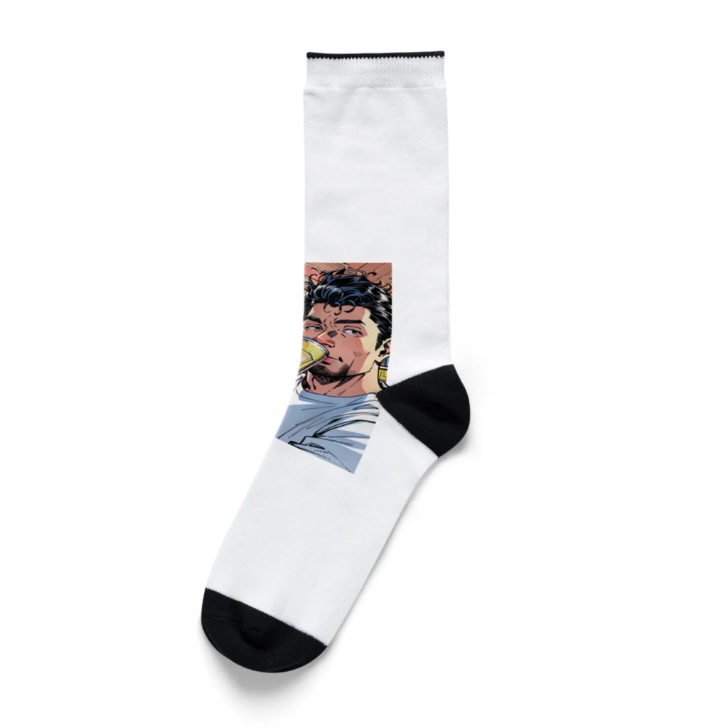 シロクロチャンネル　クロのアメリカン Socks